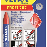 LYRA Marking Crayon Profi 797 Red 12pcs - 4870017