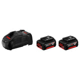 Bosch Starter Set GBA 18V with 2x GBA 18V 5.0 Ah Batteries and Charger GAL1880 CV - 1600A00B8J