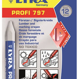 LYRA Marking Crayon Profi 797 White 12pcs - 4870001